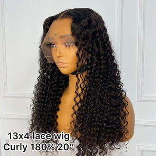 Curly Lace Top Human Hair Wig