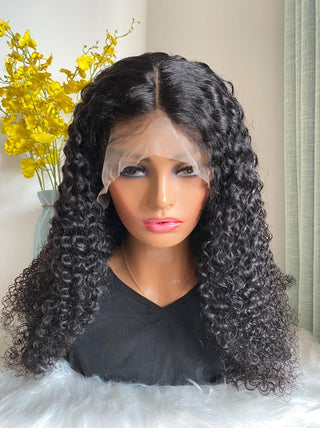 Curly Lace Top Human Hair Wig